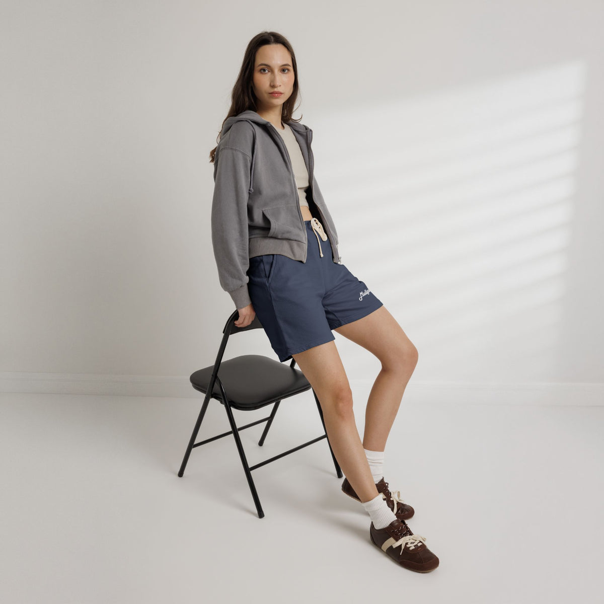 Fleece gym shorts