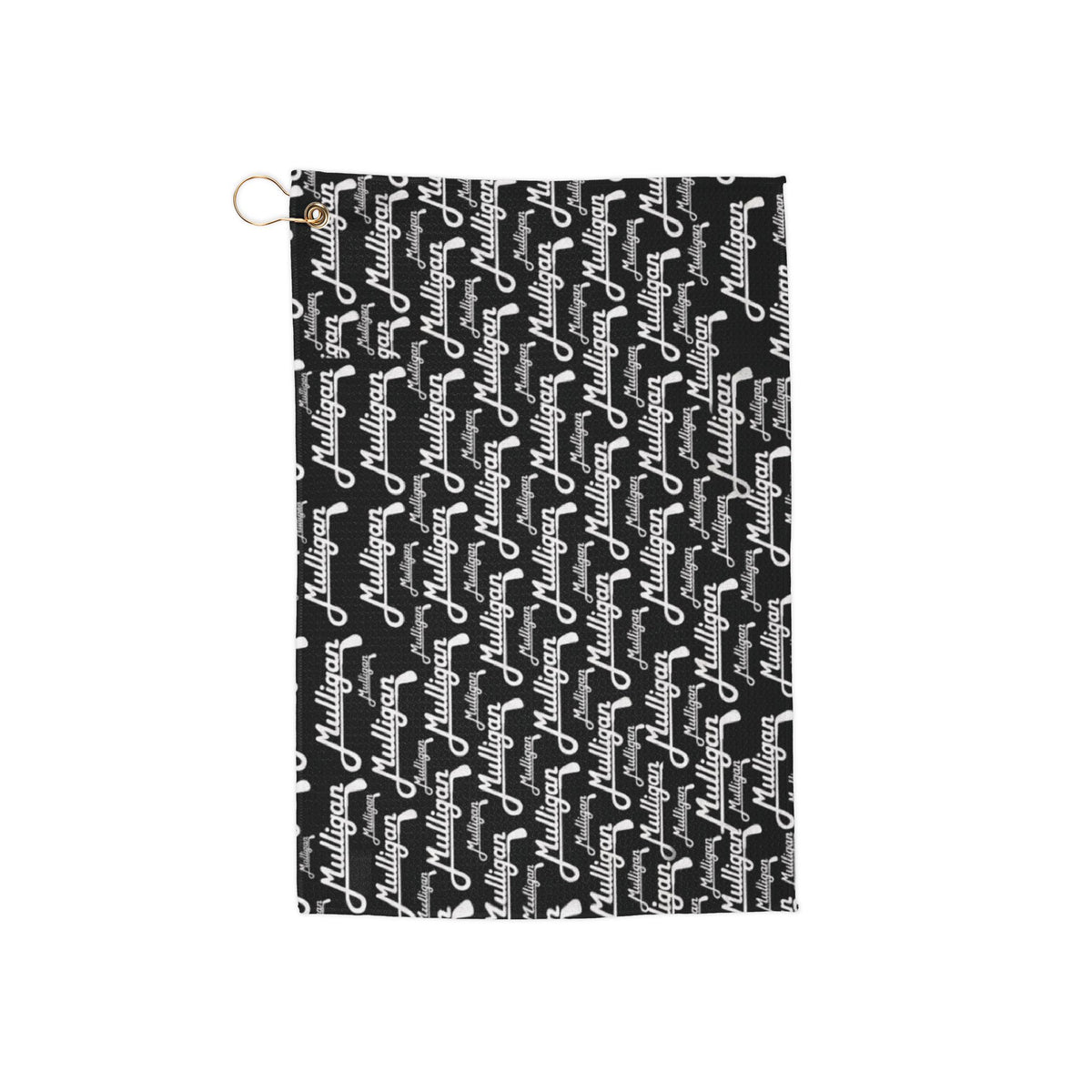 Golf Towels, Black Mulligan