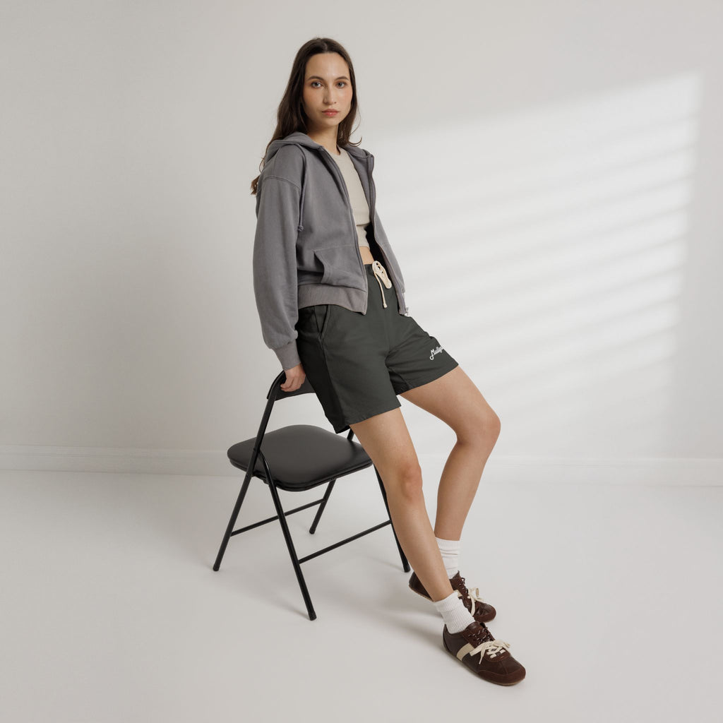 Fleece gym shorts