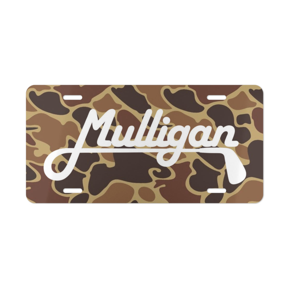 Vanity Plate, camo