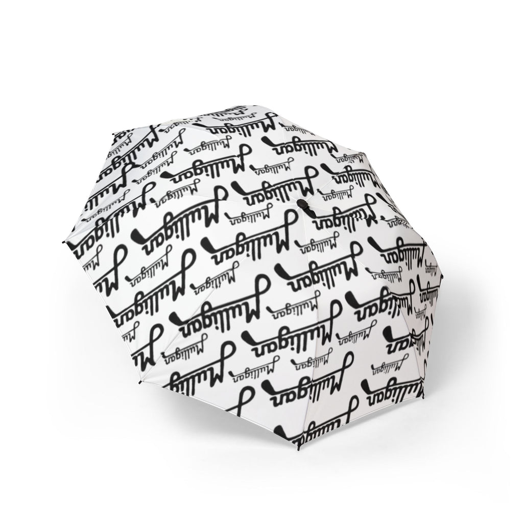 Semi-Automatic Foldable Umbrella, white