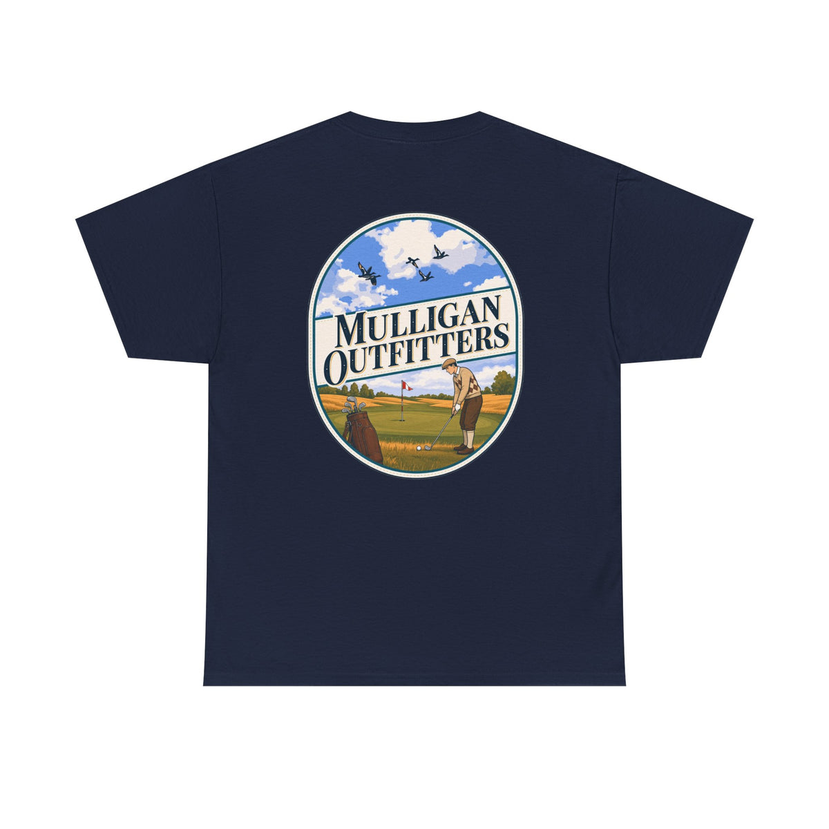 Mulligan golf T shirt, love of the game.