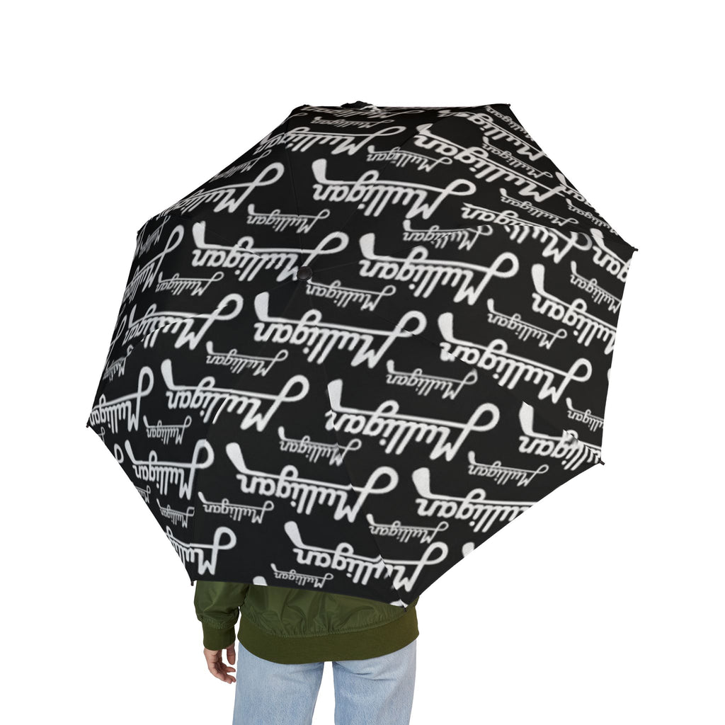 Semi-Automatic Foldable Umbrella, black
