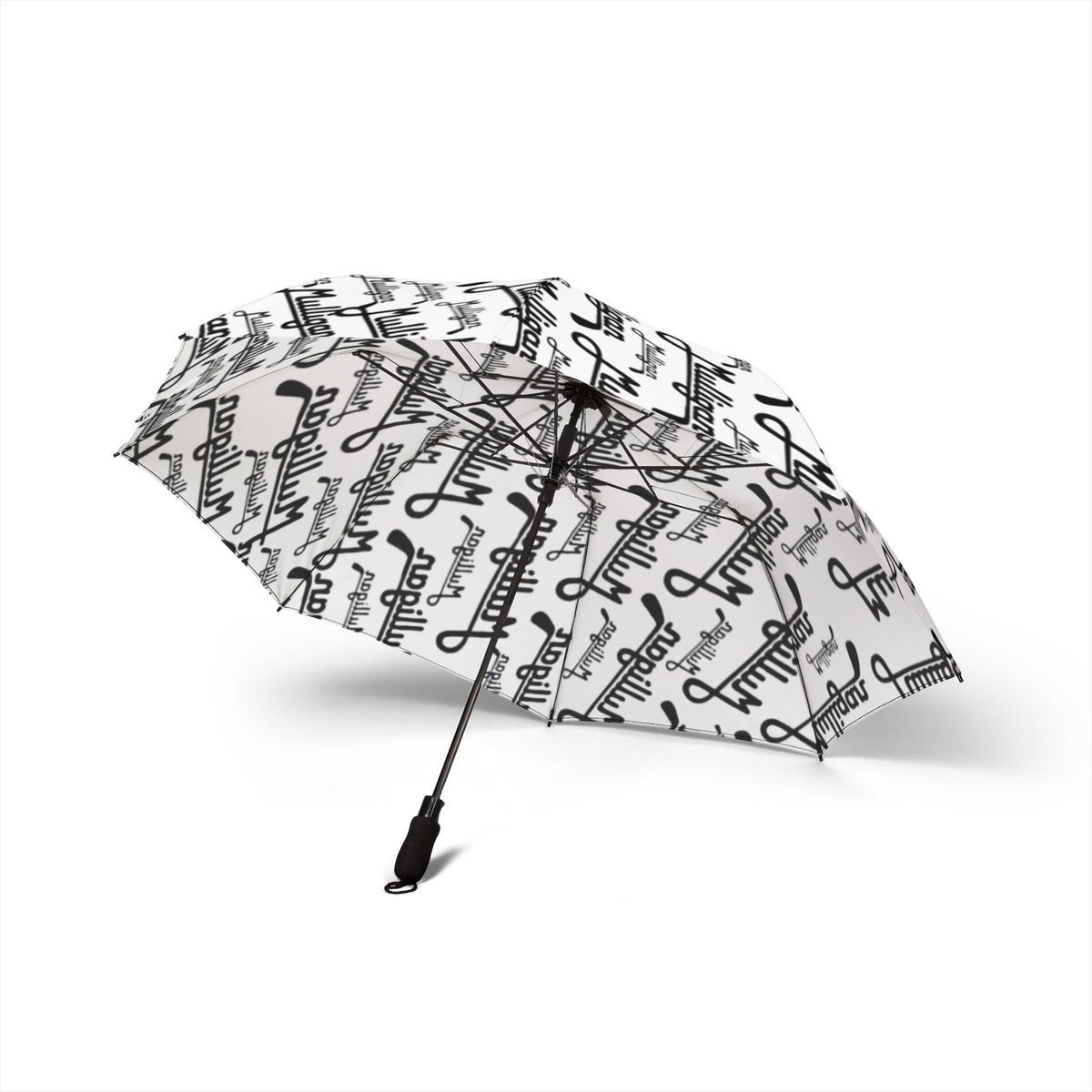 Semi-Automatic Foldable Umbrella, white