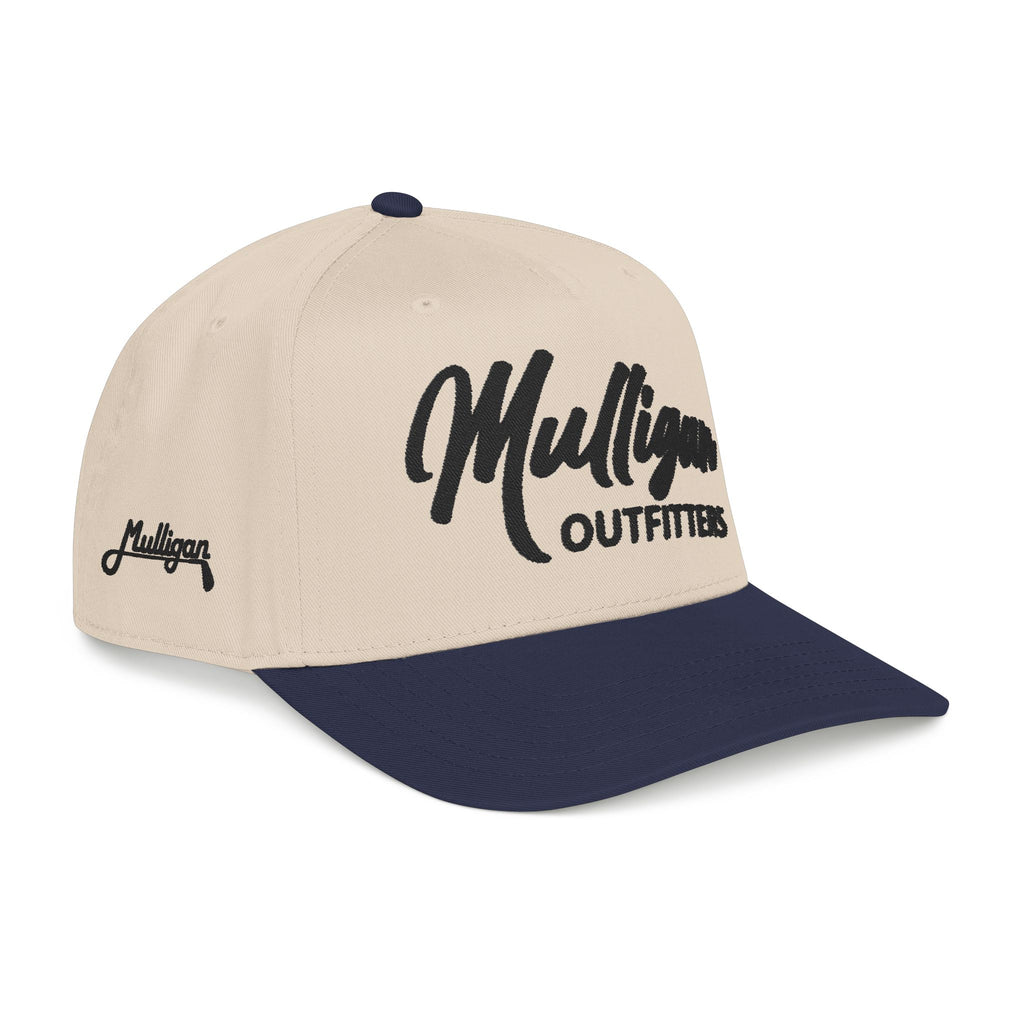 Mid profile golf hat, mulligan outfitters