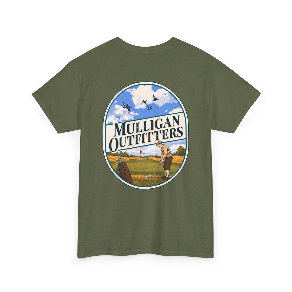 Mulligan golf T shirt, love of the game.