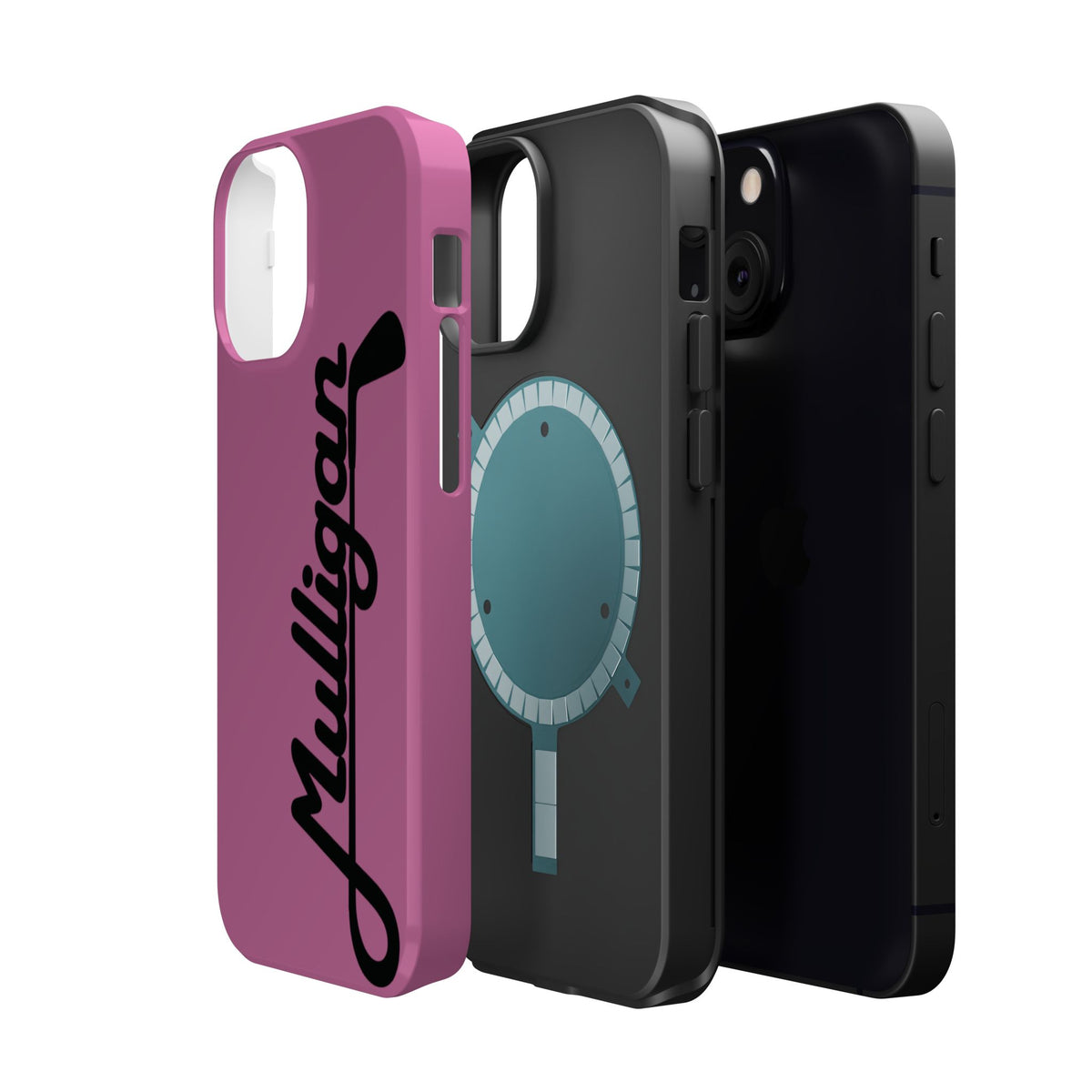 Magnetic Impact-Resistant Cases, hot pink