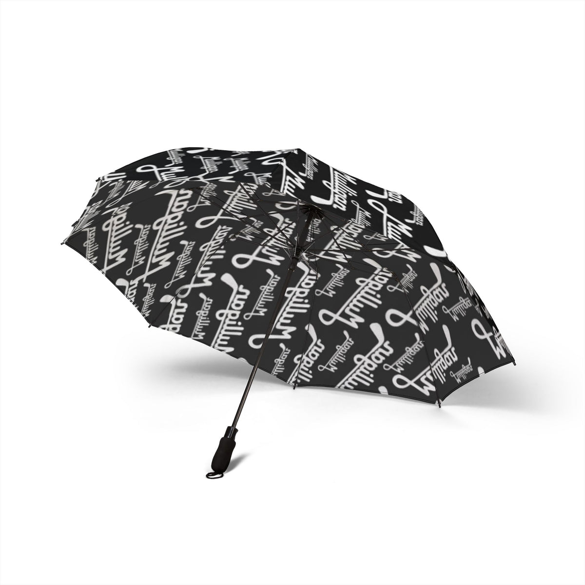 Semi-Automatic Foldable Umbrella, black